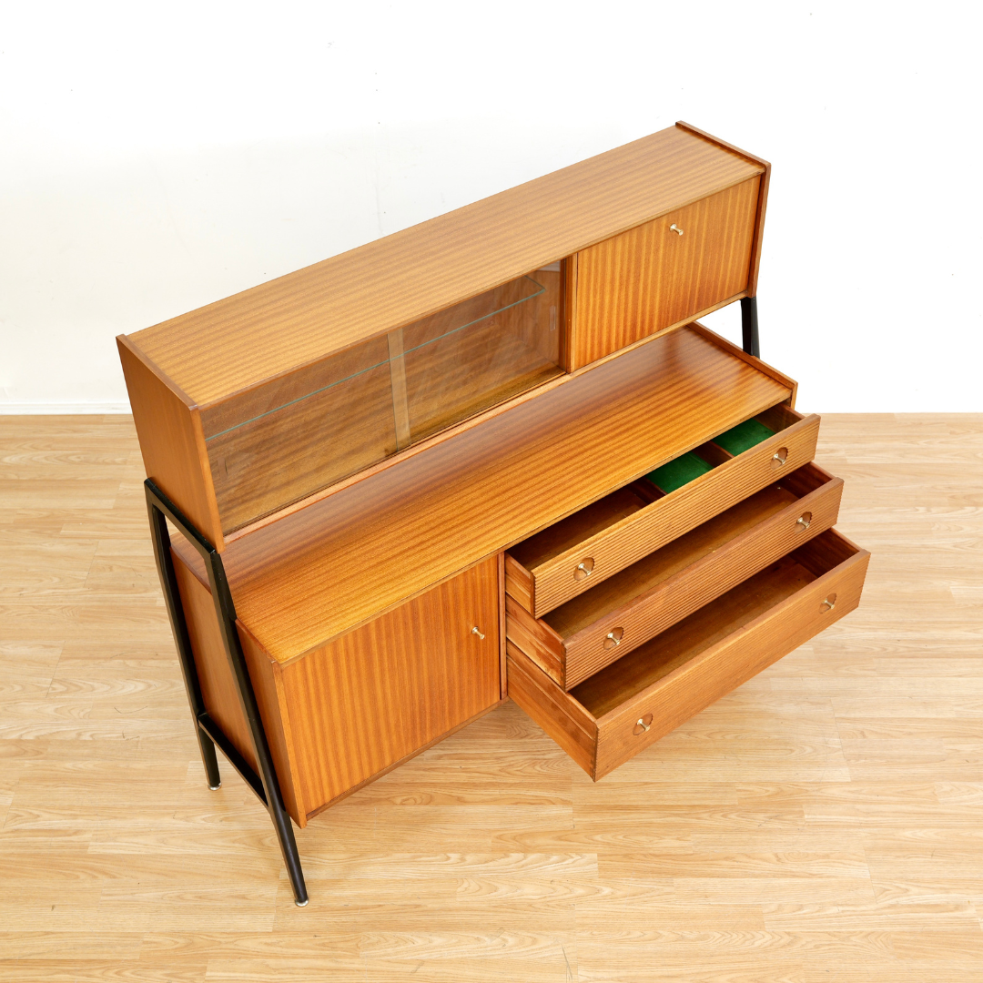 MID CENTURY HUTCH CREDENZA BY NATHAN FURNITURE