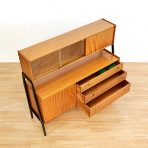 MID CENTURY HUTCH CREDENZA BY NATHAN FURNITURE