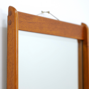 MID CENTURY DANISH TEAK WALL MIRROR BY CLARK EATON