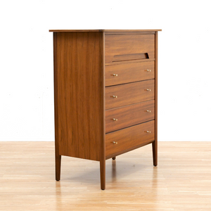 LARGE MID CENTURY TALLBOY DRESSER BY A. YOUNGER LTD