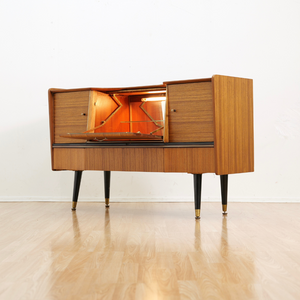 1960S LIQUOR CABINET CREDENZA BY BEAUTILITY OF LONDON