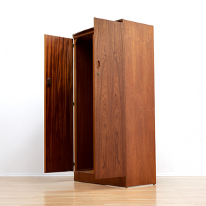 MID CENTURY TEAK ARMOIRE