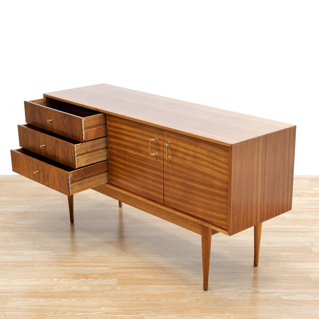 RESERVED - MID CENTURY CREDENZA  BY UNIFLEX FURNITURE