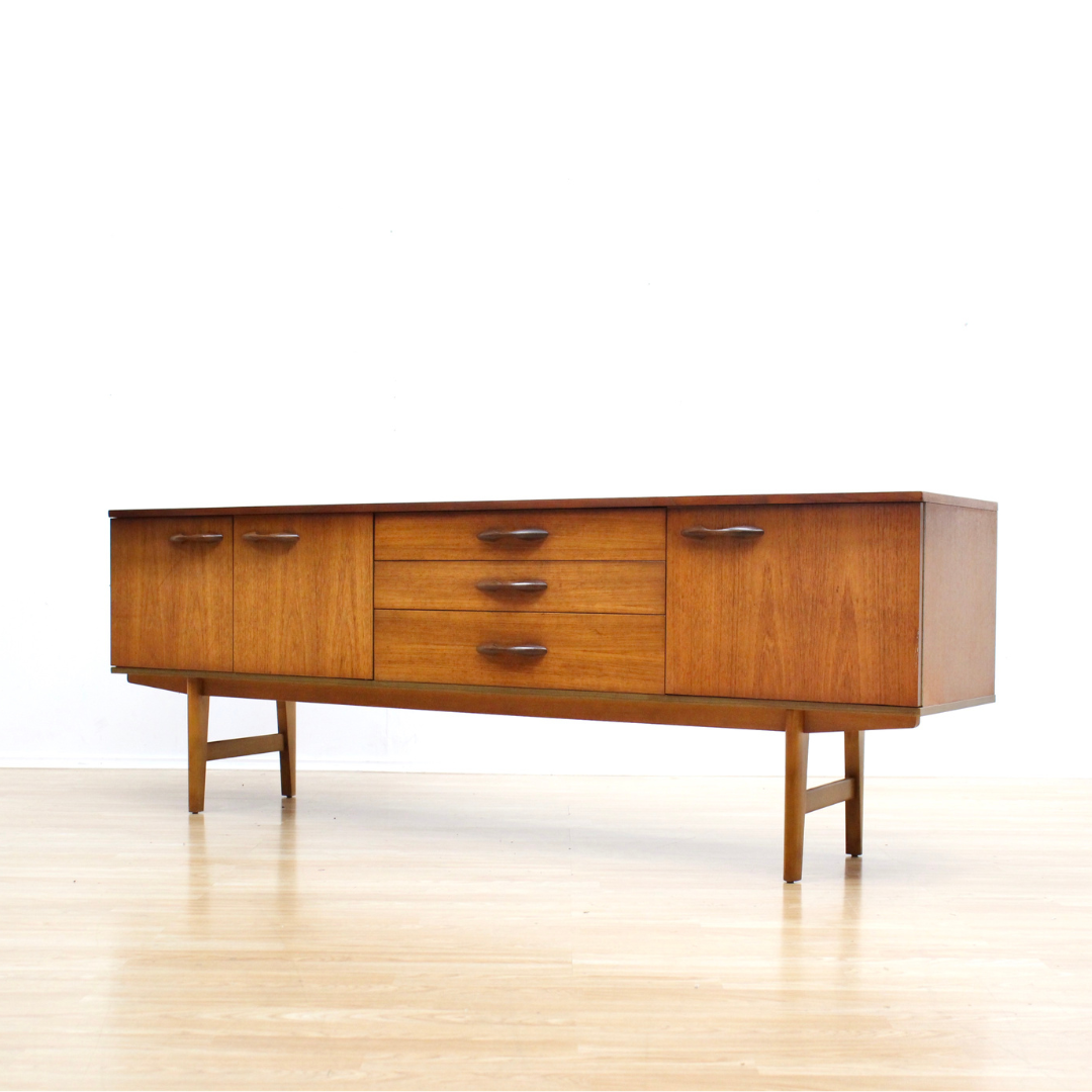 RESERVED MID CENTURY TEAK CREDENZA BY AVALON YATTON