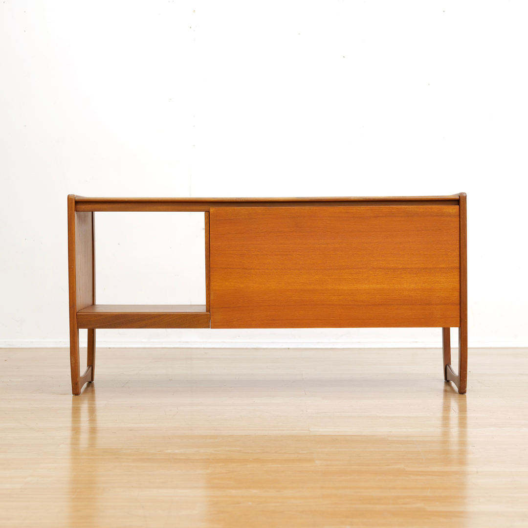 Reserved Mid Century Teak Vinyl Record Media Unit