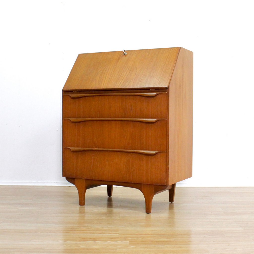 MID CENTURY SECRETARY DESK BUREAU BY SUTCLIFFE OF TODMORDEN