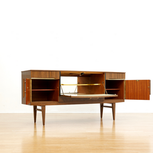 MID CENTURY MELAMINE BAR CREDENZA BY BEAUTILITY