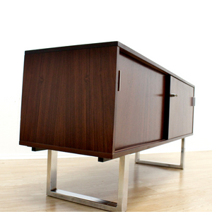 1970S ROSEWOOD & CHROME CREDENZA BY TREVOR CHINN & RAY LEIGH FOR GORDON RUSSELL