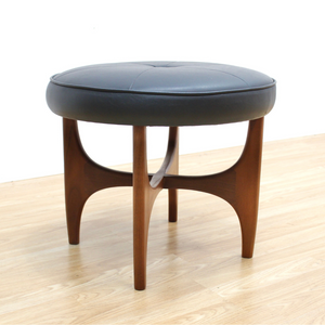 MID CENTURY VANITY STOOL BY G PLAN IN BLACK