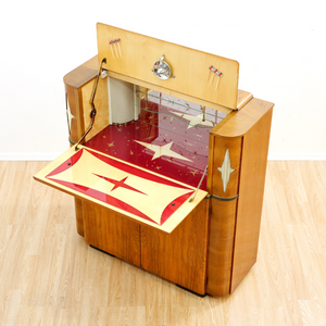 1950S ENGLISH DRY BAR LIQUOR CABINET BY VALIDITY OF LONDON