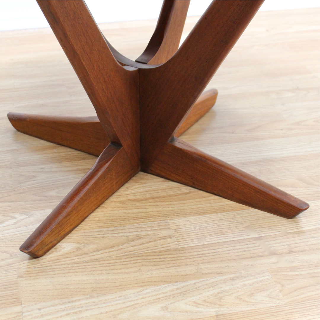 1960S TEAK STARBURST COFFEE/SIDE TABLE BY SOREN GEORG JENSEN FOR KUBUS