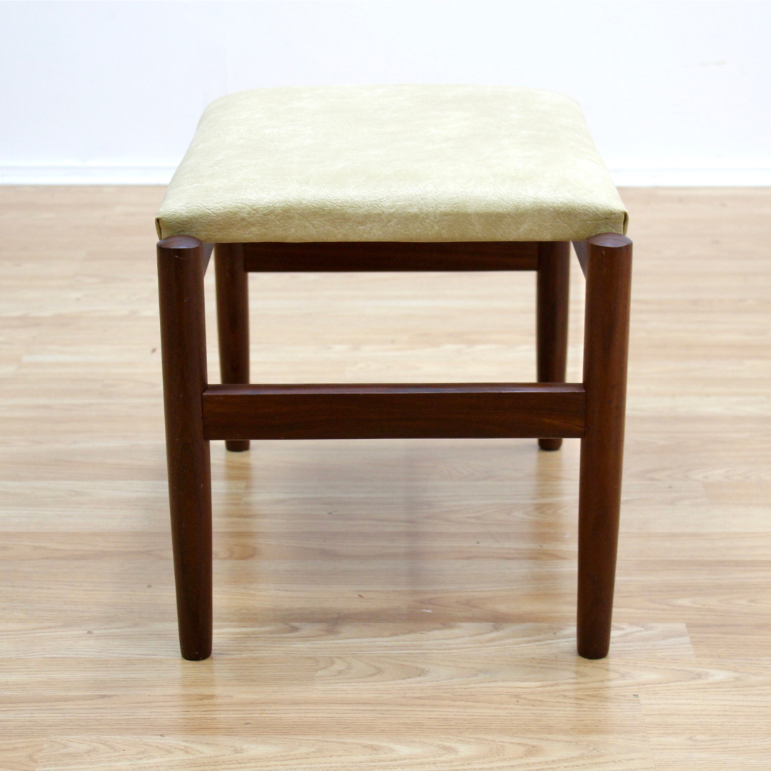 VINTAGE DANISH MODERN VANITY STOOL BY HUGO FRANDSEN FOR SPOTTRUP MOBLER