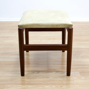 VINTAGE DANISH MODERN VANITY STOOL BY HUGO FRANDSEN FOR SPOTTRUP MOBLER