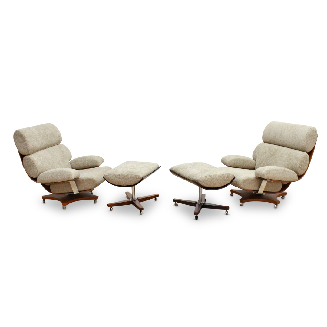 PAIR OF MID CENTURY HOUSEMASTER LOUNGE CHAIRS BY G PLAN