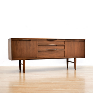 MID CENTURY TEAK CREDENZA BY NATHAN FURNITURE