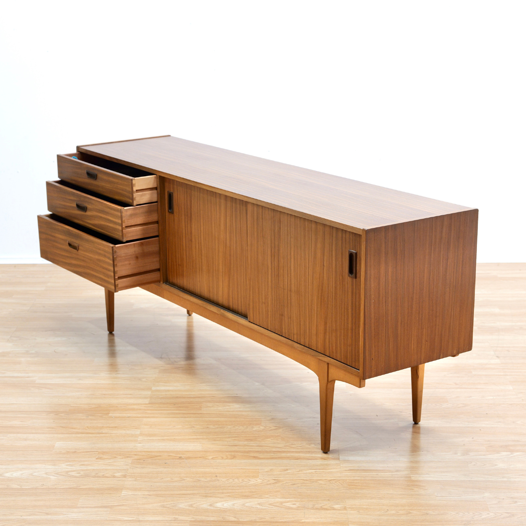 MID CENTURY LONG CREDENZA BY NATHAN FURNITURE