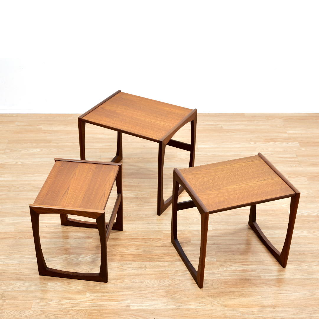 MID CENTURY NEST OF SIDE TABLES BY VB WILKINS FOR G PLAN