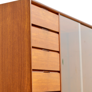 MID CENTURY CHINA CABINET SIDEBOARD BY TURNIDGE OF LONDON