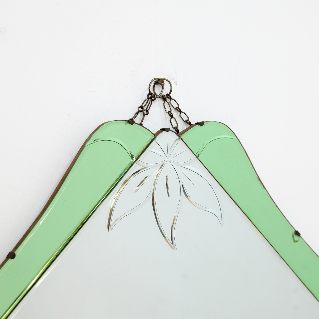 1930s English Art Deco Wall Mirror