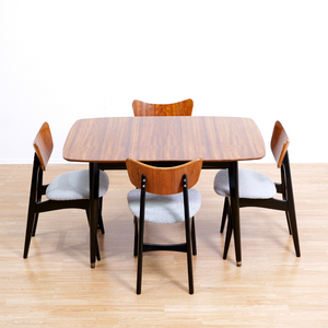1950S DINING TABLE & BUTTERFLY CHAIRS BY BEAUTILITY FURNITURE