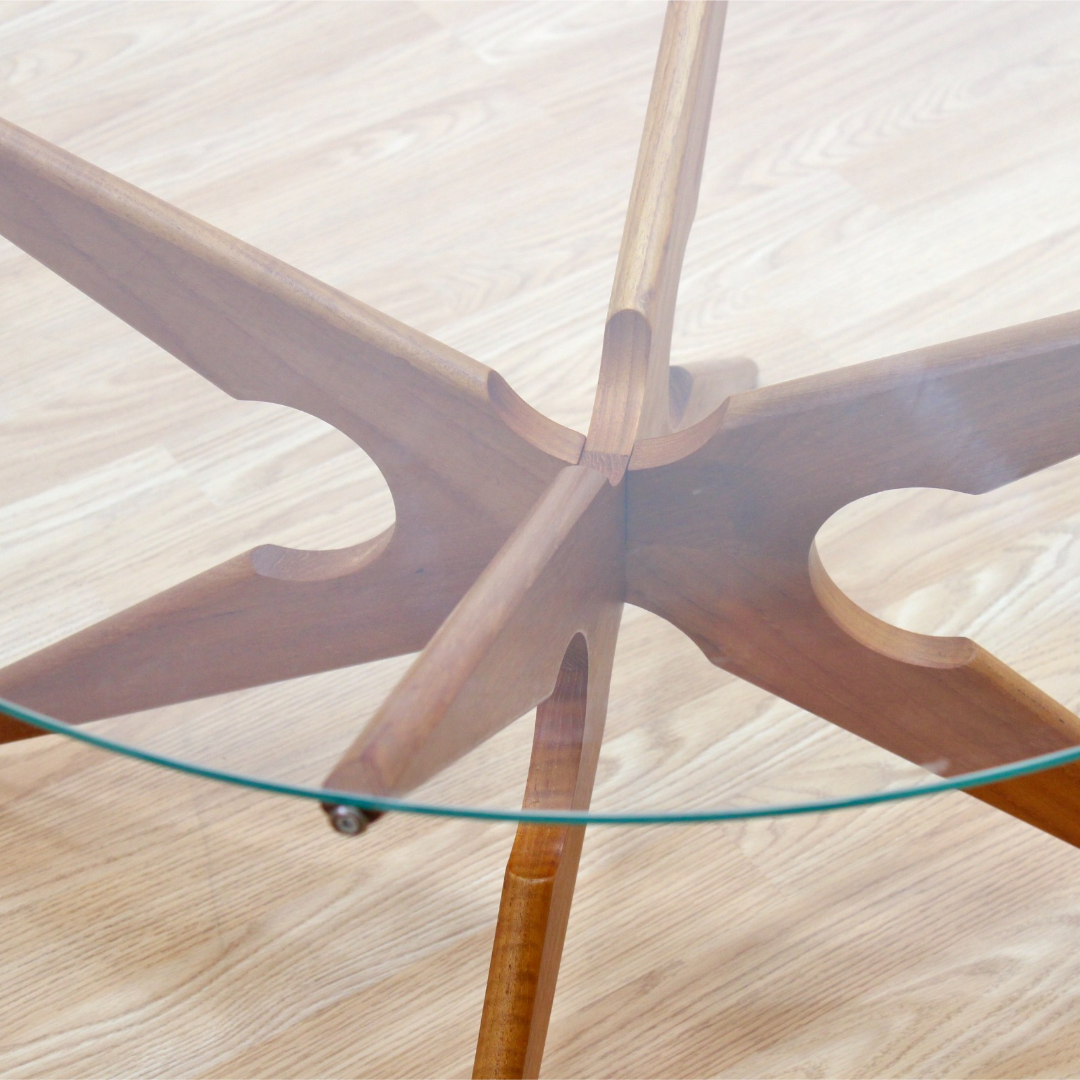 VINTAGE TEAK COFFEE TABLE BY VLADAMIR KAGAN FOR SIKA MOBLER