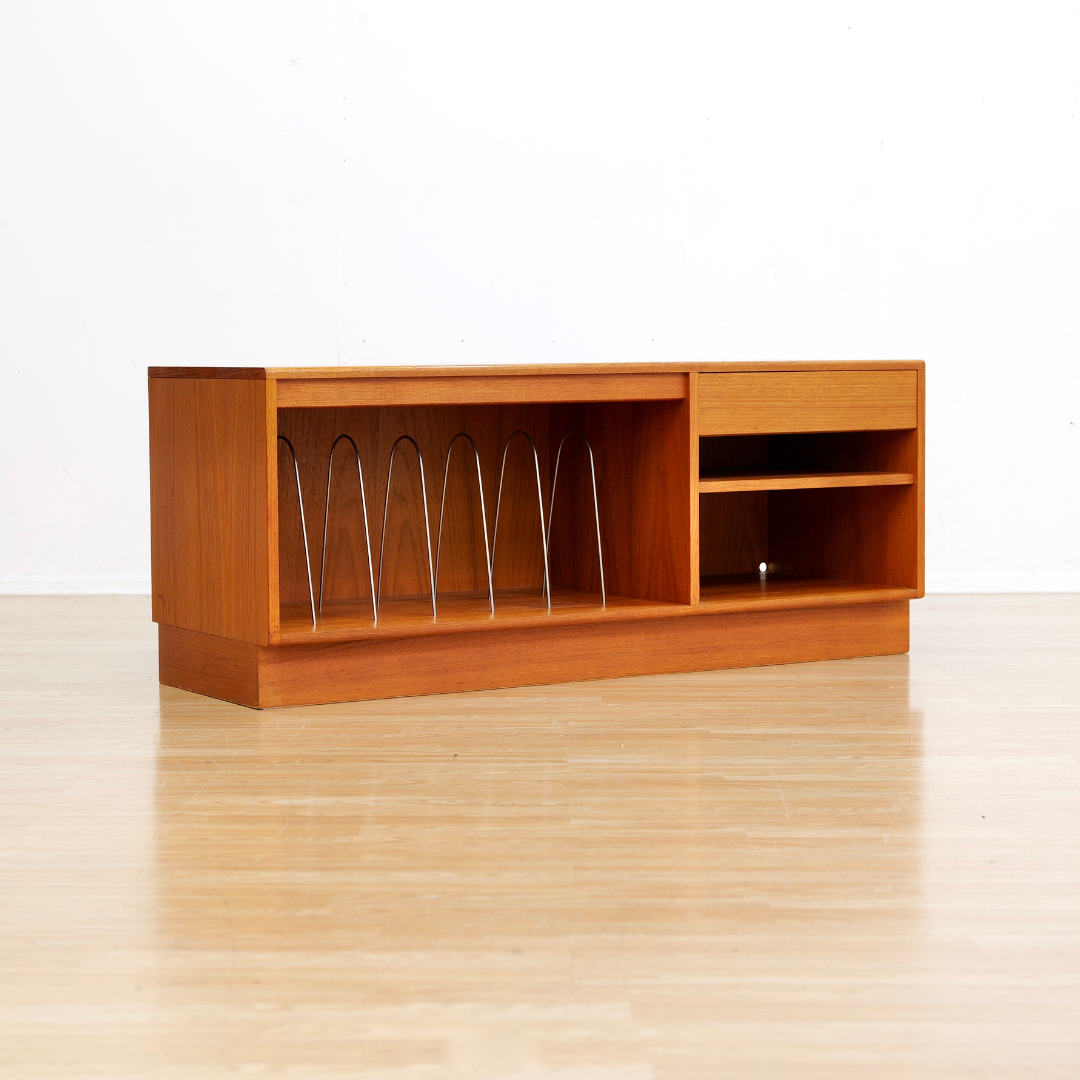 Mid Century Teak Vinyl Record Storage HIFI Media Unit by G Plan