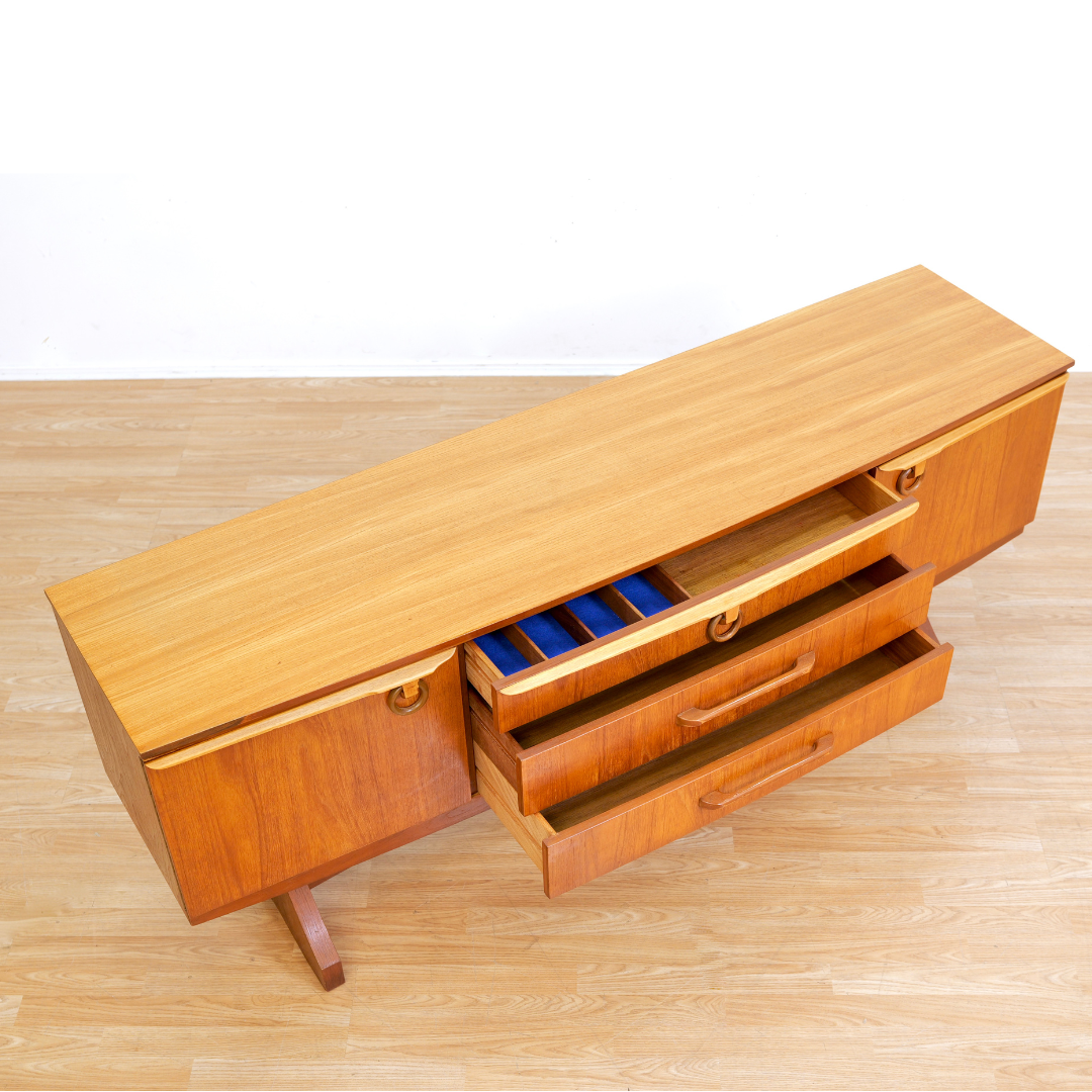 Mid Century Teak Credenza by Beautility