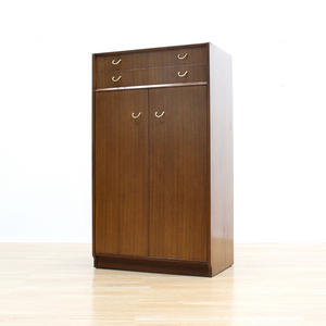 MID CENTURY ARMOIRE COAT CLOSET BY E GOMME