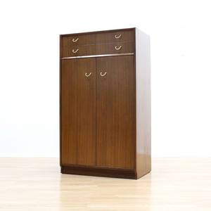 MID CENTURY ARMOIRE COAT CLOSET ARMOIRE BY E GOMME