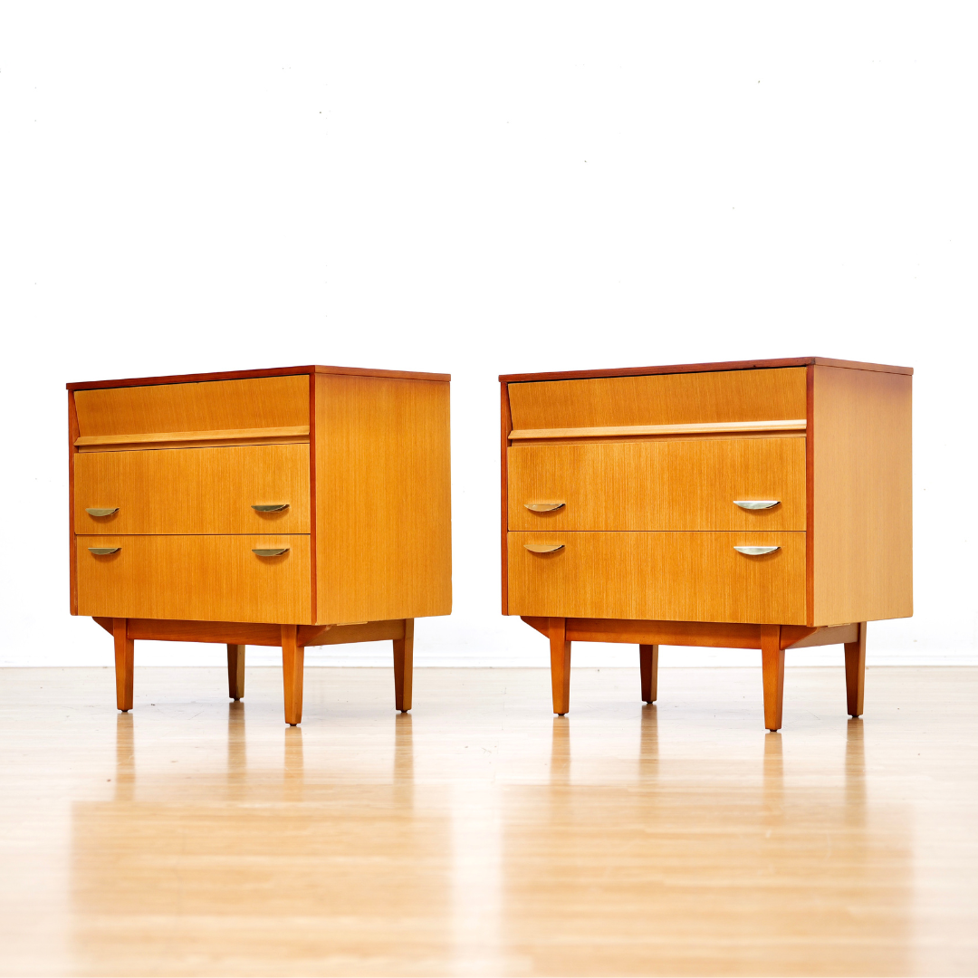 PAIR OF MID CENTURY NIGHTSTANDS BY SYMBOL FURNITURE