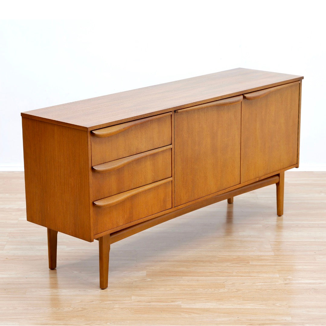 MID CENTURY TEAK CREDENZA BY MORRIS OF GLASGOW