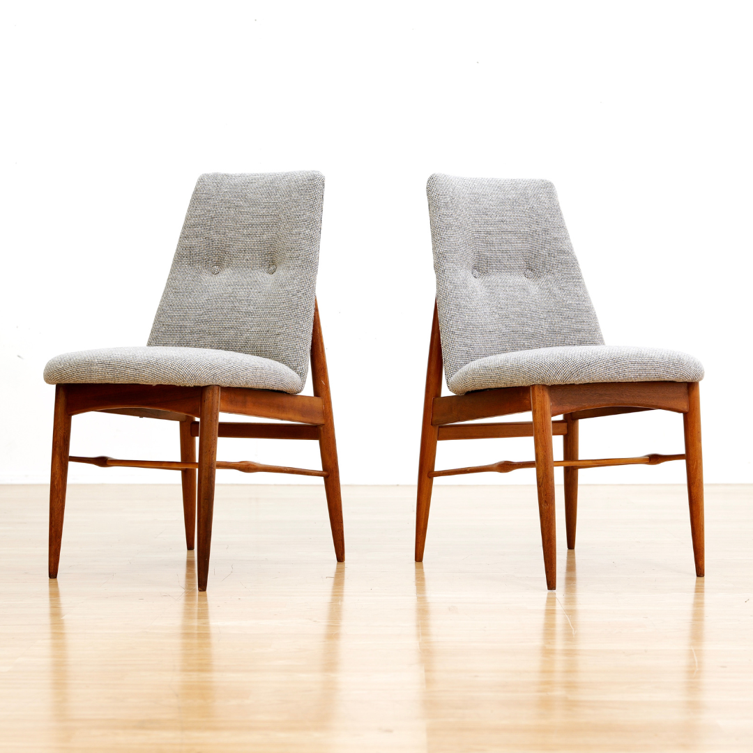 SET OF SIX MID CENTURY DINING CHAIRS BY PETER HAYWARD FOR VANSON FURNITURE