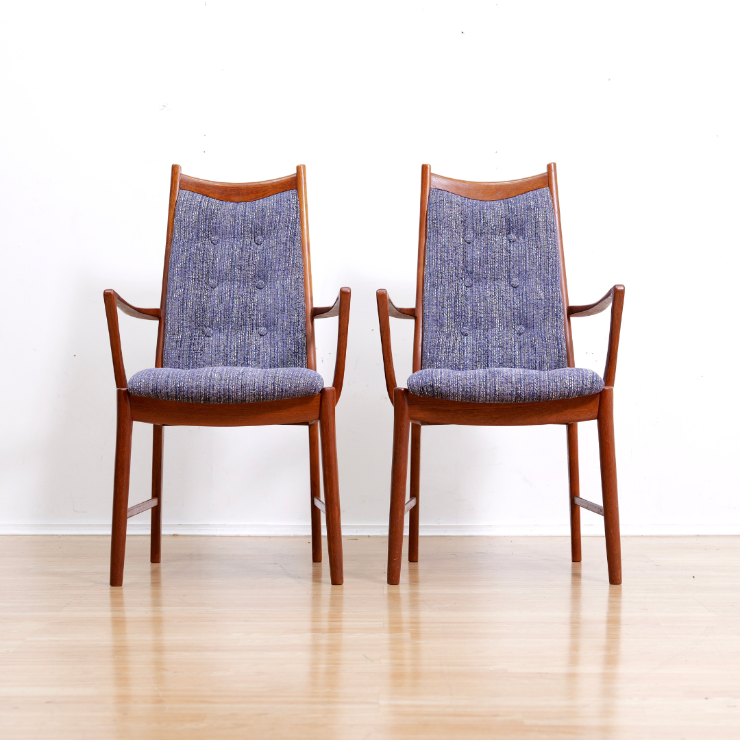 SET OF SIX MID CENTURY DINING CHAIRS BY MCINTOSH FURNITURE