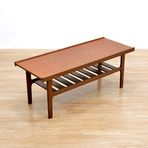 MID CENTURY DANISH TEAK COFFEE TABLE