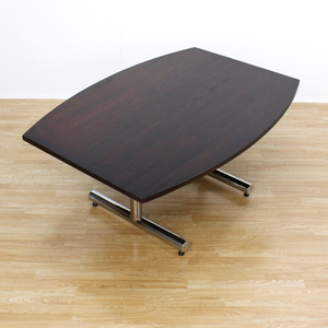 VINTAGE BRITISH CHROME TABLE BY TIM BATES FOR PIEFF FURNITURE