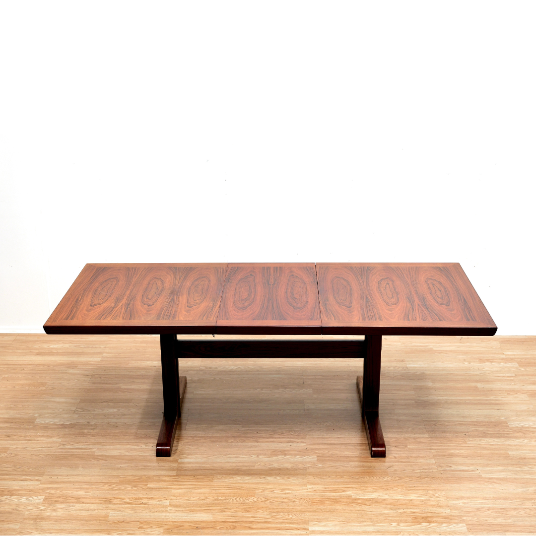 LARGE DANISH MODERN ROSEWOOD DINING TABLE BY SKOVBY MØBELFABRIK OF DENMARK