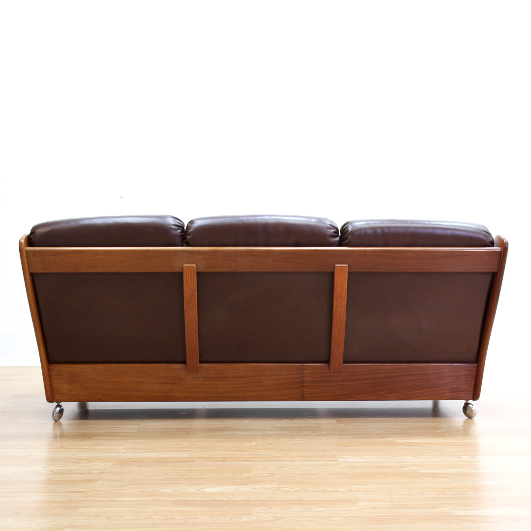 MID CENTURY SADDLEBACK SOFA BY G PLAN