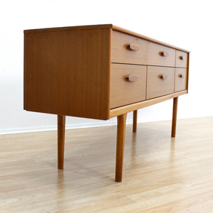 MID CENTURY SIX DRAWER DRESSER BY AUSTINSUITE FURNITURE