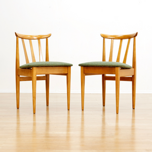 SET OF SIX MID CENTURY DINING CHAIRS BY ELLIOTS OF NEWBURY