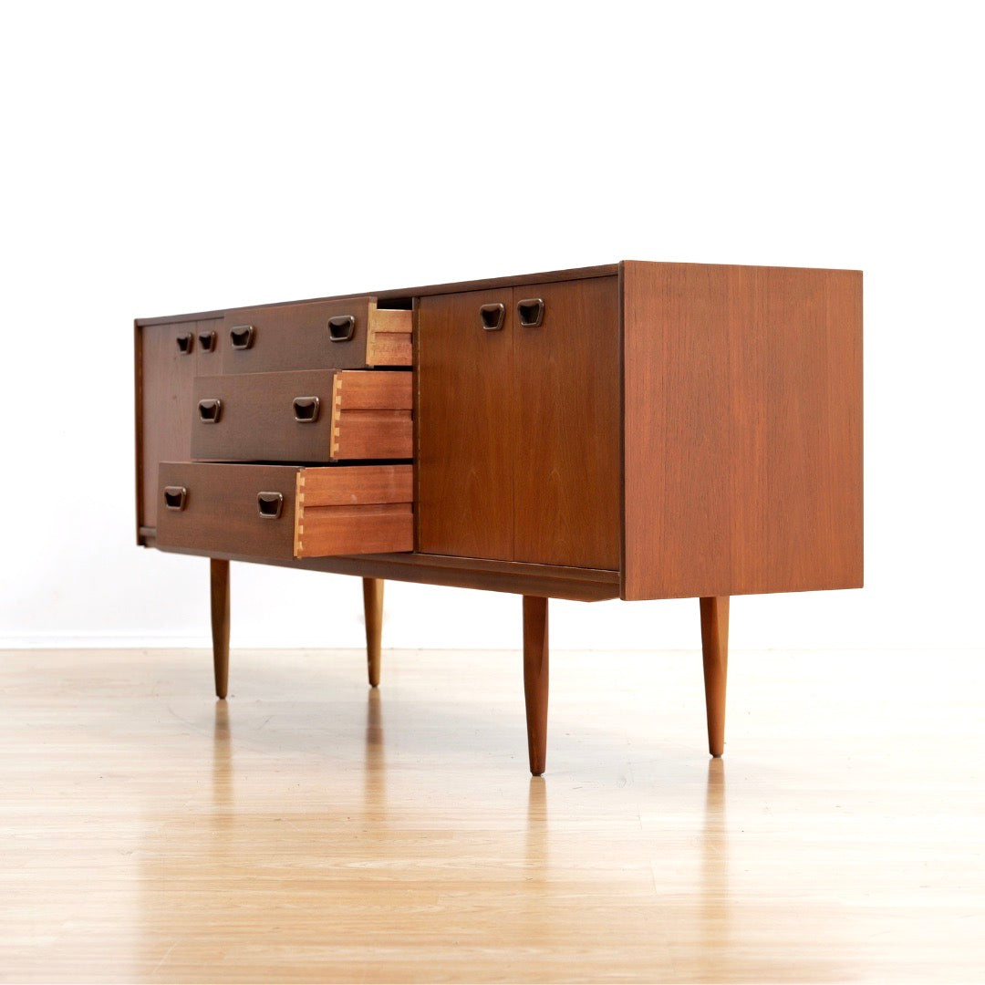 Mid Century 1960s Danish Teak Credenza