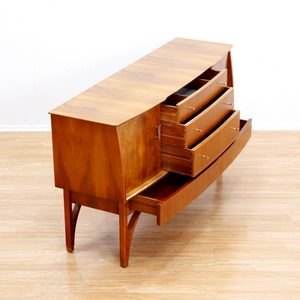MID CENTURY WALNUT BUFFET CREDENZA BY BEAUTILITY FURNITURE