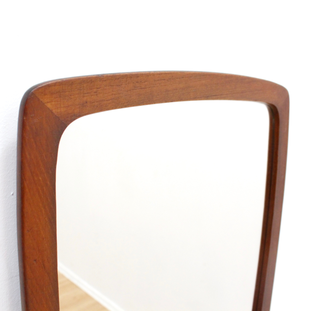 Mid Century Teak Mirror Made in Denmark