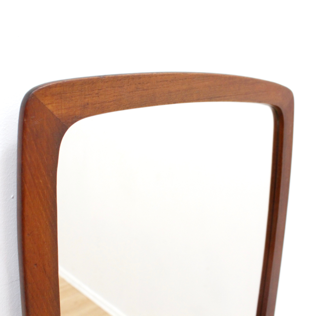 MID CENTURY TEAK MIRROR MADE IN DENMARK