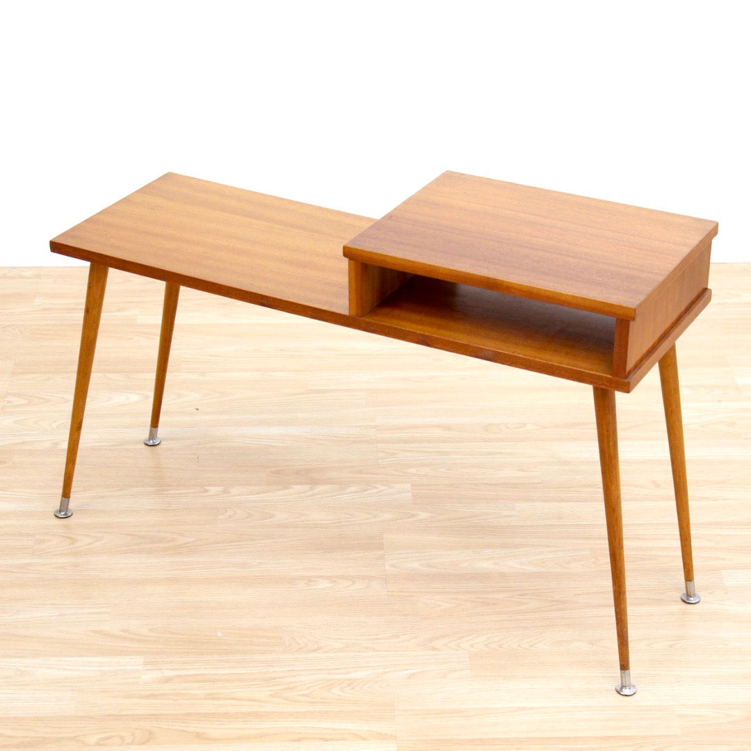 MID CENTURY MODERN COFFEE LAMP SIDE TABLE PLANT STAND