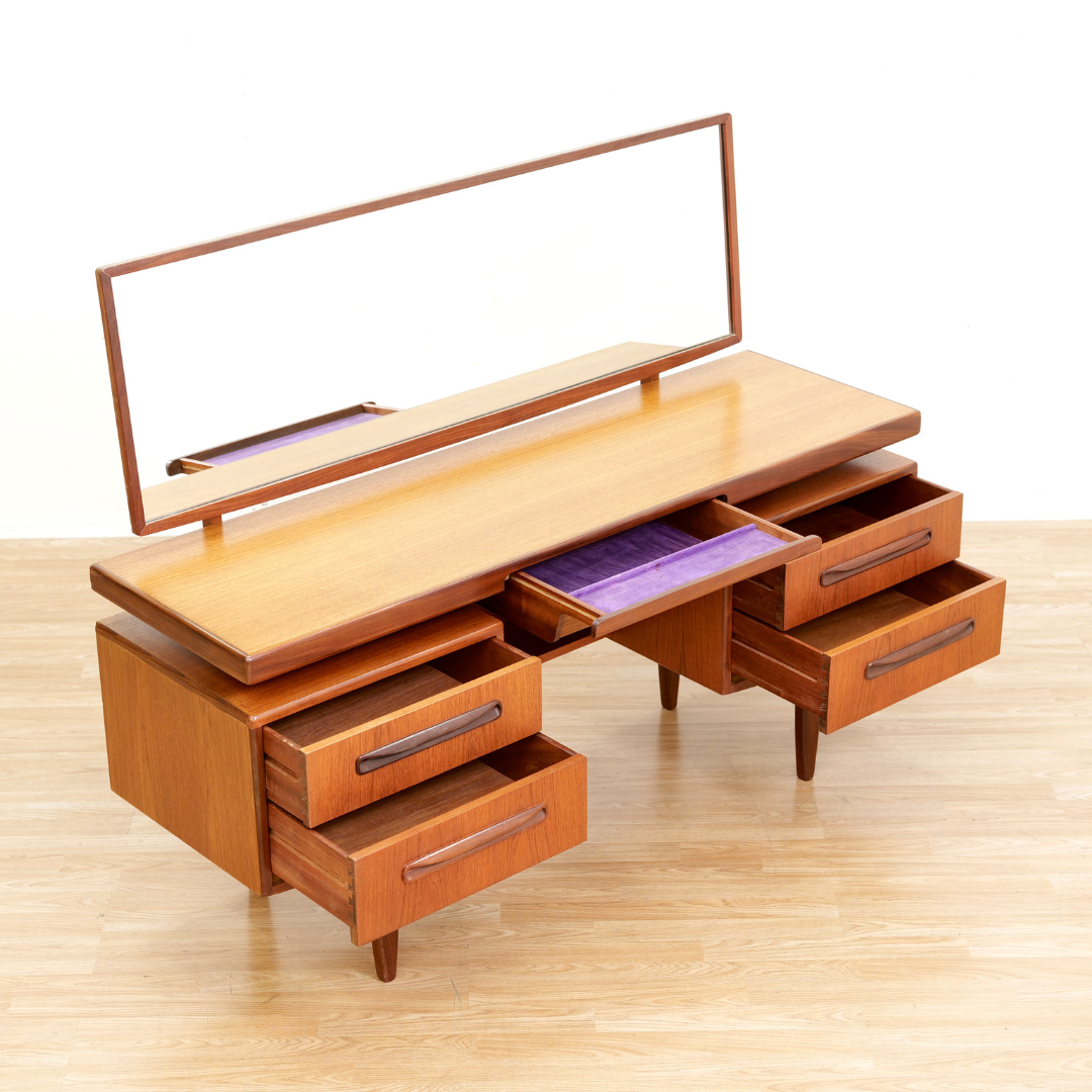 Mid Century Teak Vanity by VB Wilkins for G Plan – kinetic modern