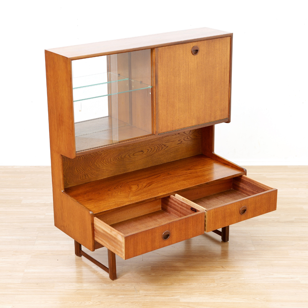 Mid Century Display China Cabinet by Turnidge of London