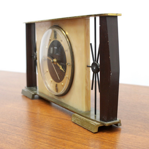 MID CENTURY MANTLE CLOCK BY METAMEC