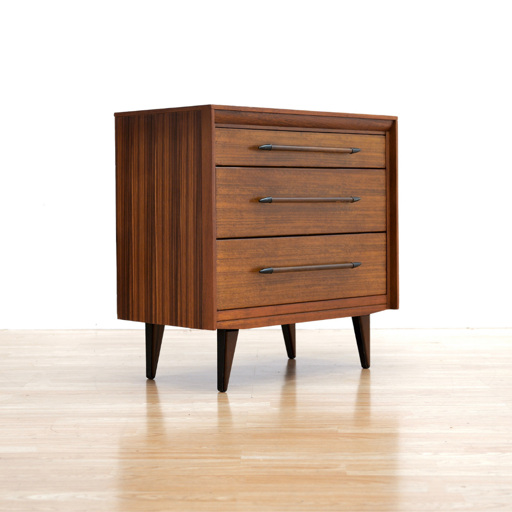 SMALL MID CENTURY DRESSER NIGHTSTAND BY LEBUS FURNITURE