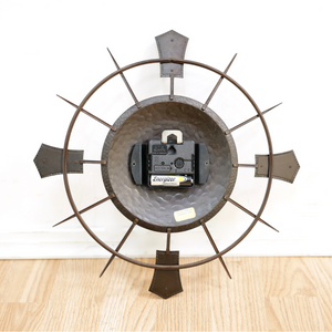MID CENTURY BRUTALIST WALL CLOCK BY TEMPORA