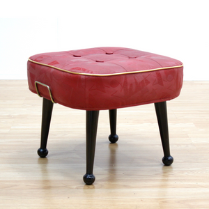 MID CENTURY ATOMIC FOOTSTOOL BY GENUINE SHERBORNE